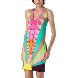 Mara Hoffman Ponte Shift Dress in Beams Yellow